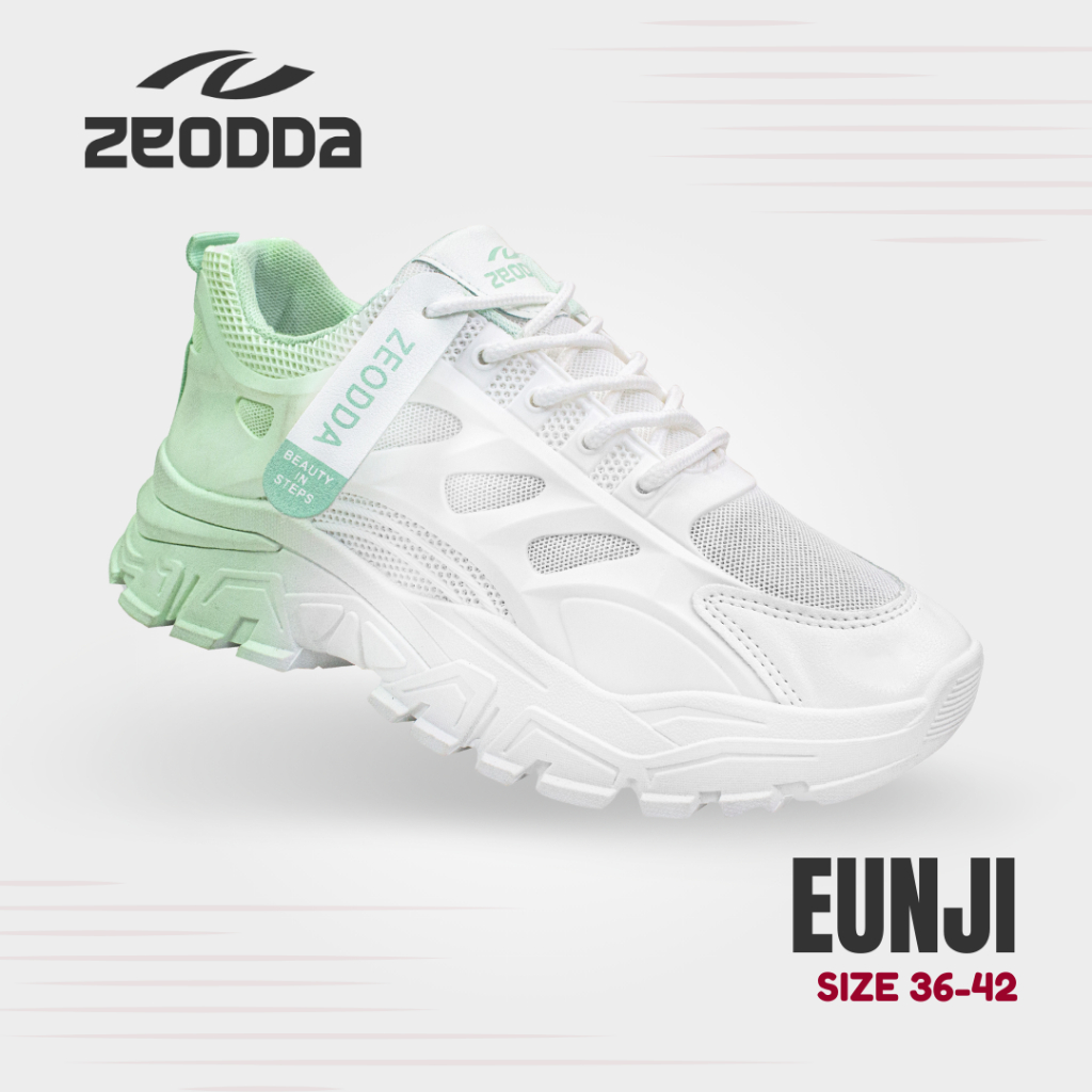 TERBARU Zeodda Eunji Sepatu Sneakers Wanita Warna Gradasi 1033