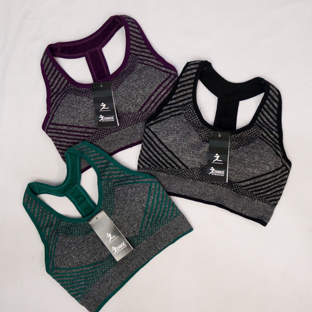 Bra Sport Wanita BH Olahraga Crop Top Murah ( SPORT GIRL ) Bh Zumba/Fitnes YN020