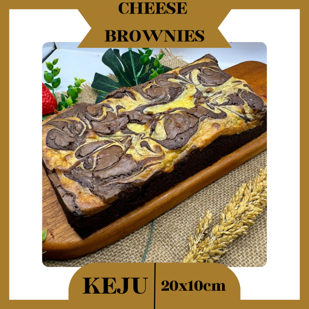 

Brownies Panggang shiny Crust / Brownies Cheese / Keju / Almond / Brownis Coklat