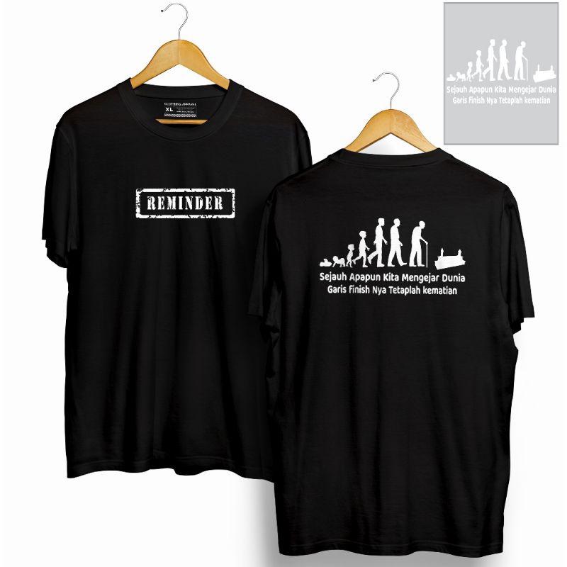 Kaos Distro Sejauh apapun kita mengejar dunia