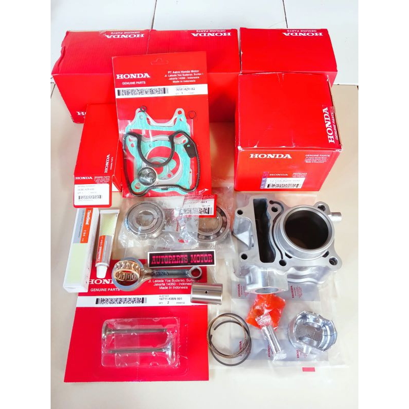 PAKET BLOK SEHER+SETANG SEHER KOMPLIT HONDA VARIO 125 OLD/VARIO 125 LED/KZR/ORI