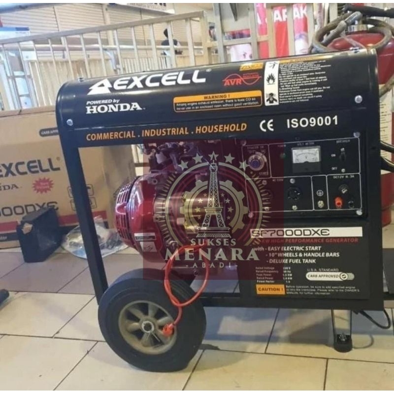 Genset Honda Excell SF 7000 DXE -Generator Listrik 5000 watt