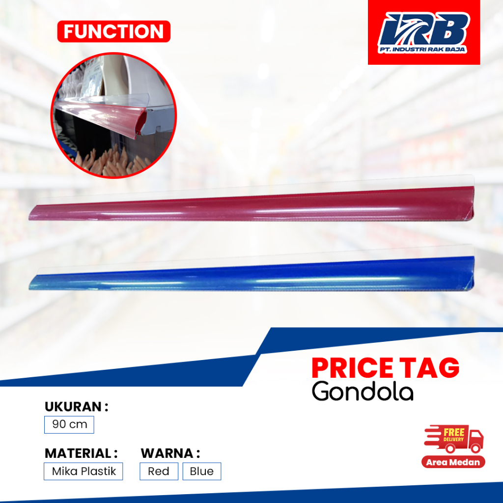 Price Tag Label harga 90cm Mika Label Harga Rak gondola Rak Minimarket swalayan