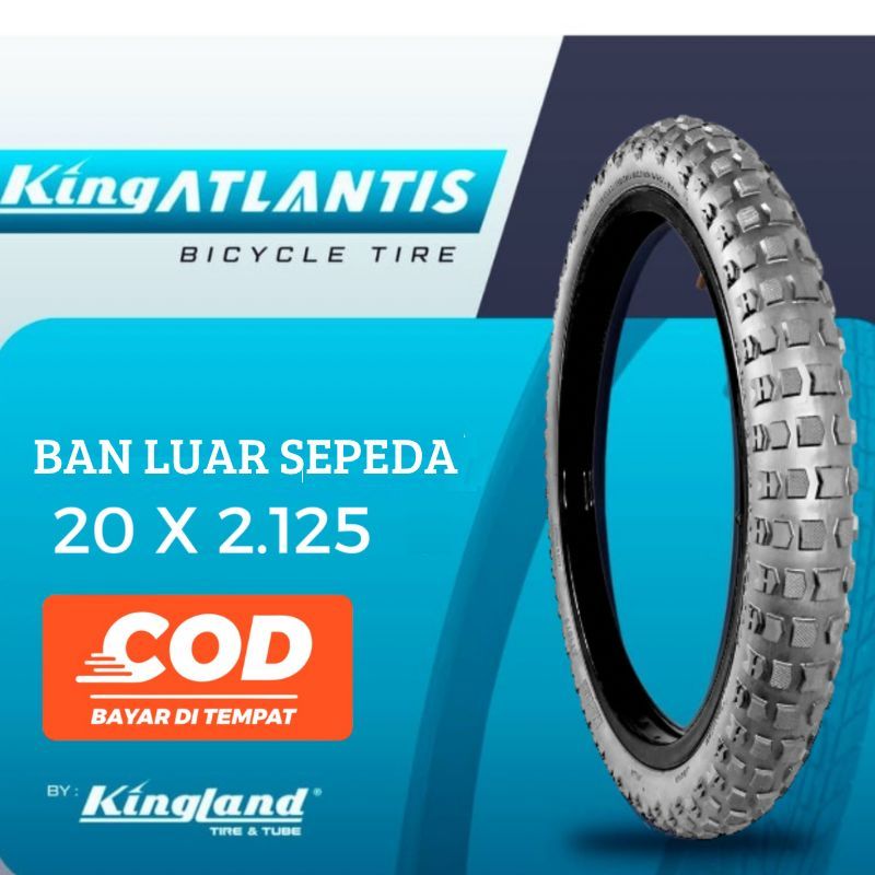 Ban Luar Sepeda Anak MTB BMX Lipat Uk.20 x 2.125 Inch Atlantis By Kingland