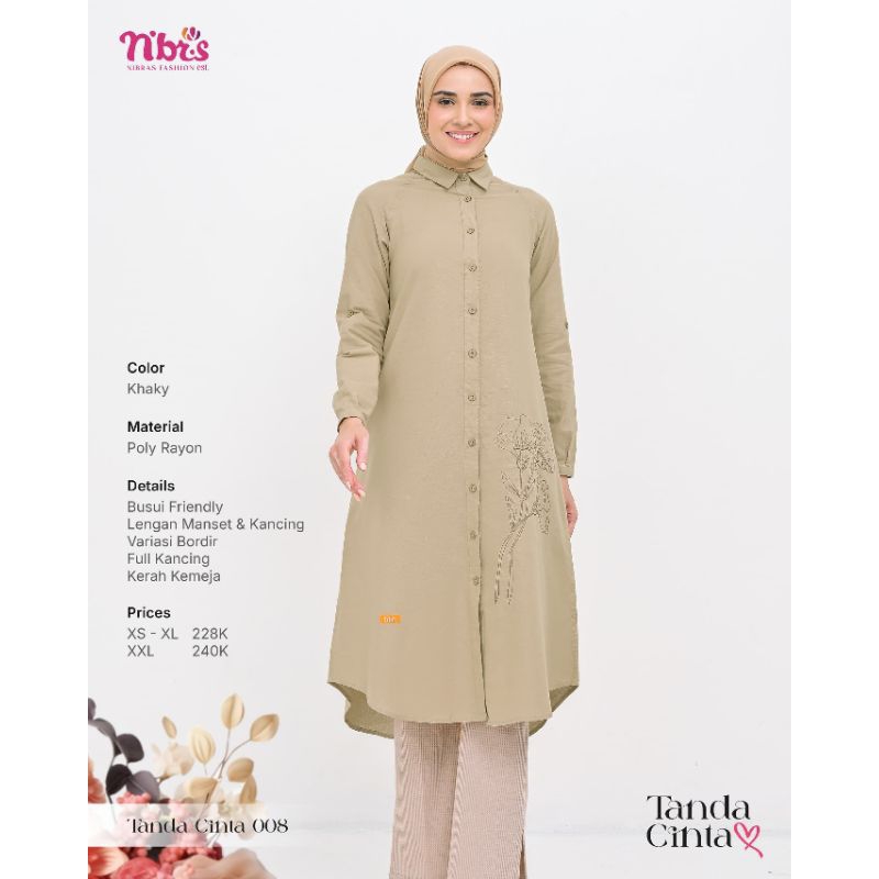 TERBARU 2024 TANDA CINTA 008 BY NIBRAS // TUNIK REMAJA // TUNIK NIBRAS // BEST SELLER // TERLARIS