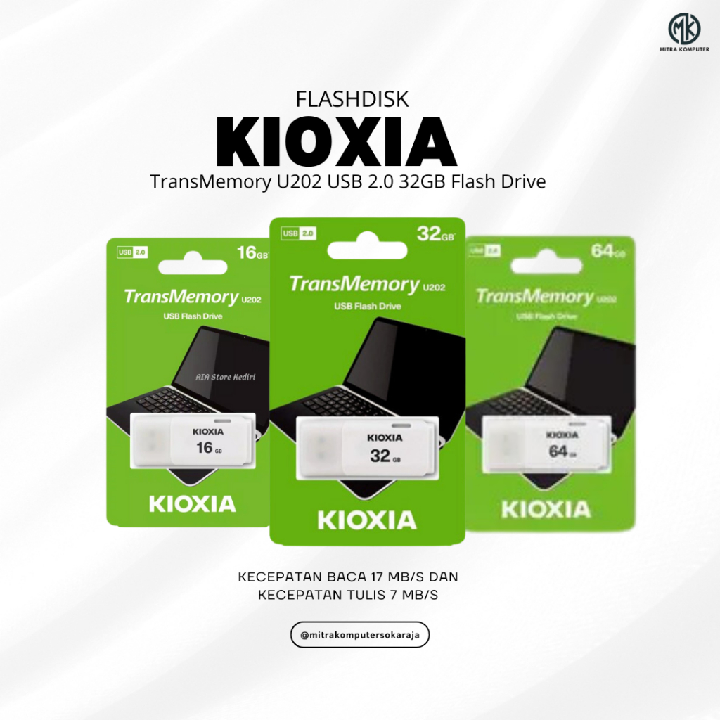 Flashdisk 16gb 32gb 64gb Kioxia U202