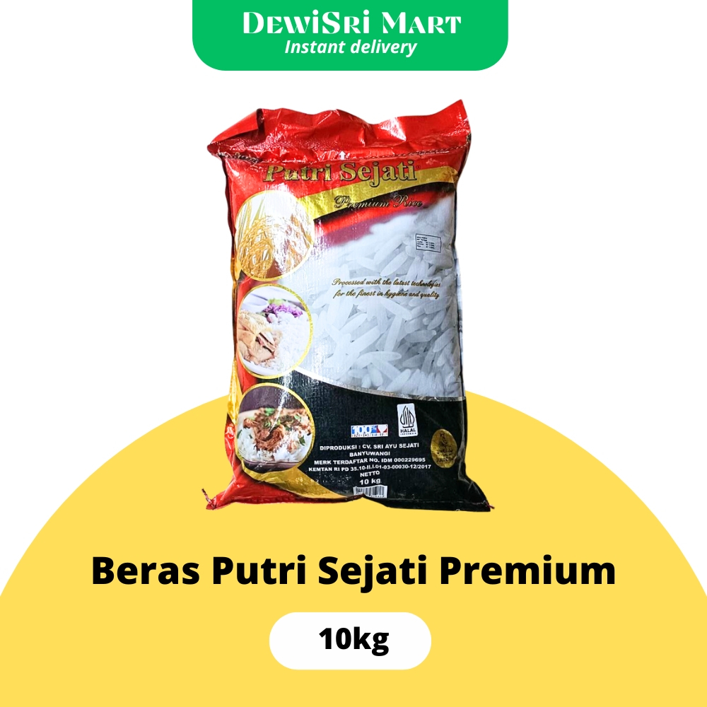 

Beras Putri Sejati Premium 10kg - Dewi Sri Mart