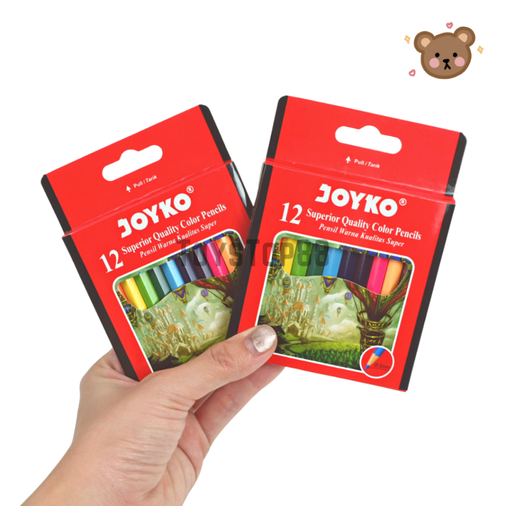 

Pensil 12 Warna Pendek Joyko Mini - Color Pencil CP-S12 Colouring [1 SET]