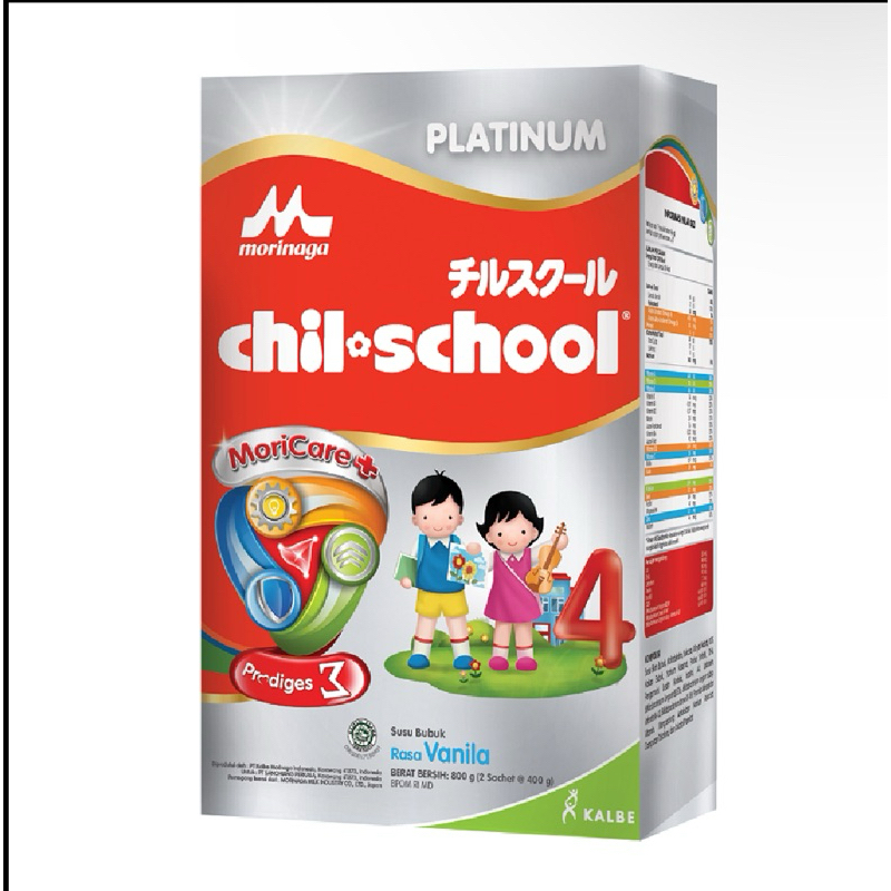 Morinaga Chil-School chil school Platinum moricare vanilla madu 800gr
