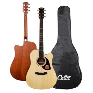Gitar Akustik Elektrik Cetta CD22CE Natural Original + Softcase