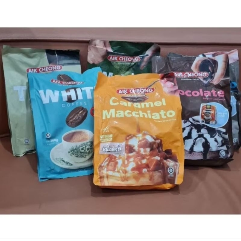 

Aik Cheong Malaysia Cappucino Matcha Latte Caffe Latte Caramel Matchiato Mocha White Coffee (Sachet)