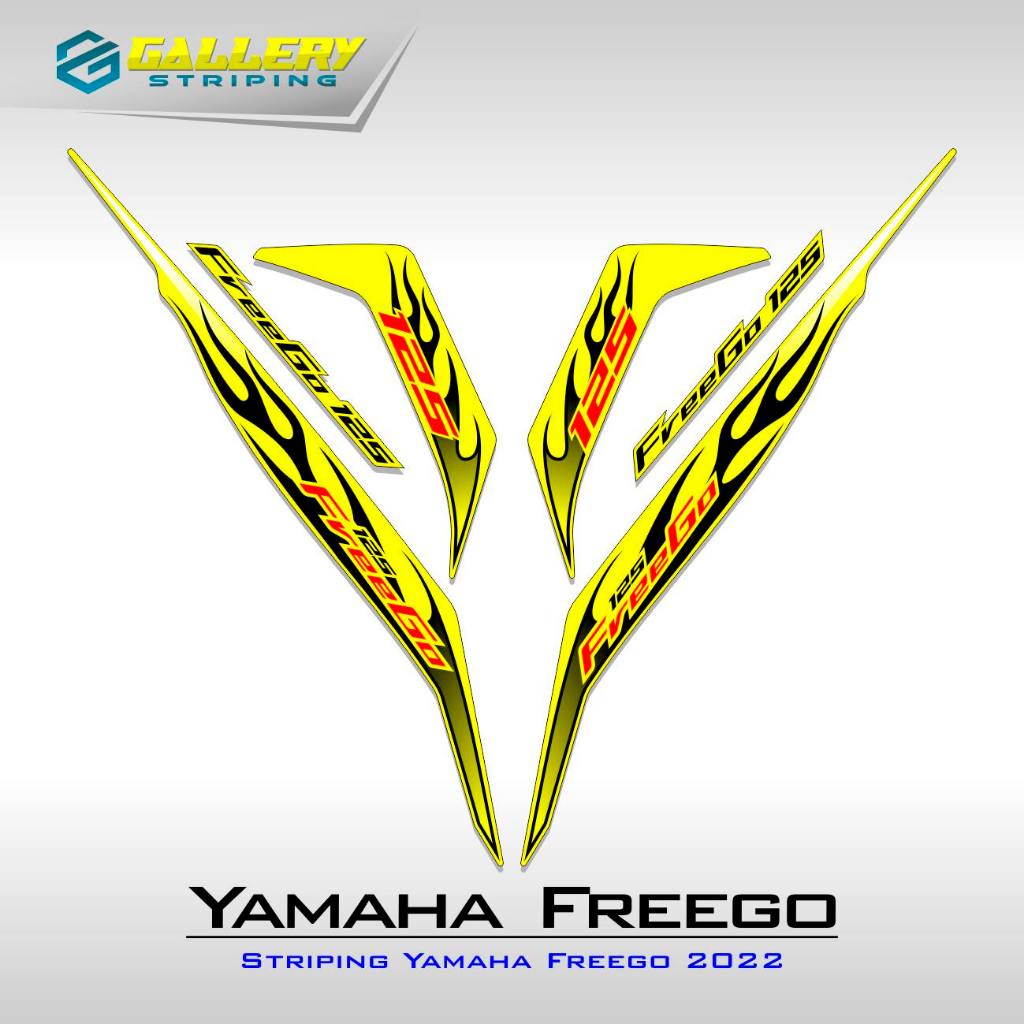 STRIPING YAMAHA FREEGO MOTIF 10 / YAMAHA FREEGO / STIKER FREEGO / STICKER / STIKER / STOCK DECAL / F