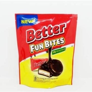 

Biskuit Better Fun Bites Isi 10 pcs / Biskuit Roma Better 100 Gram - better 100gr