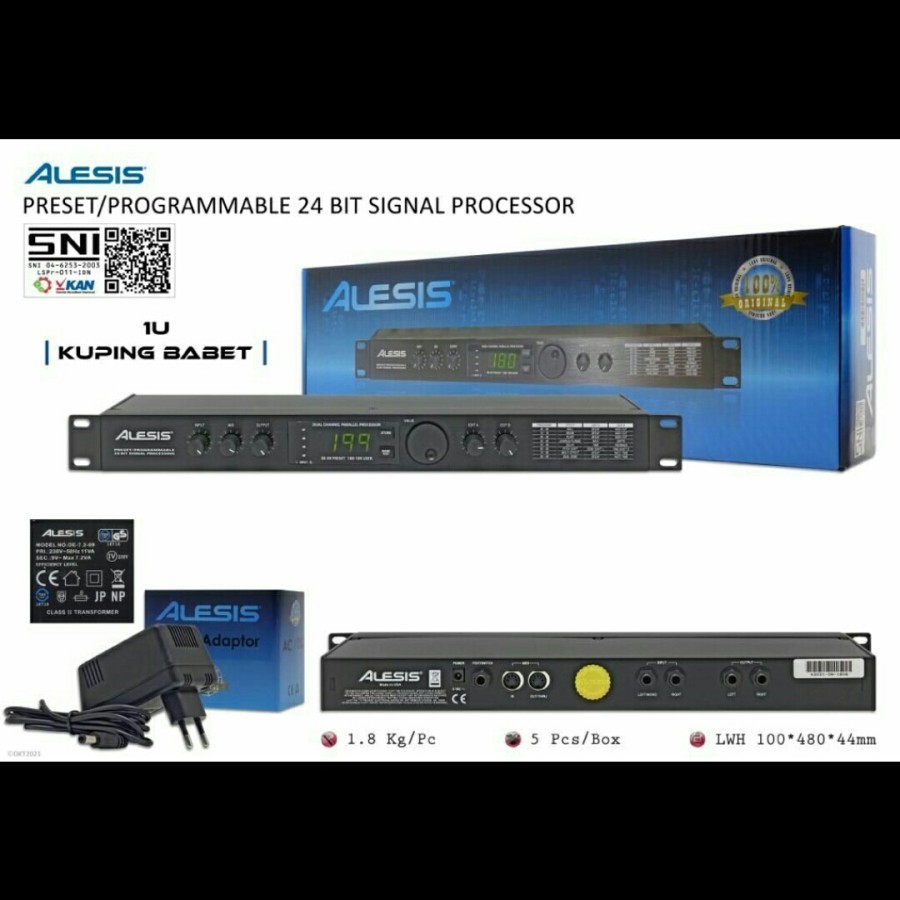 Effect Vocal Alesis Microverb 4 Original China Garansi Kardus Biru