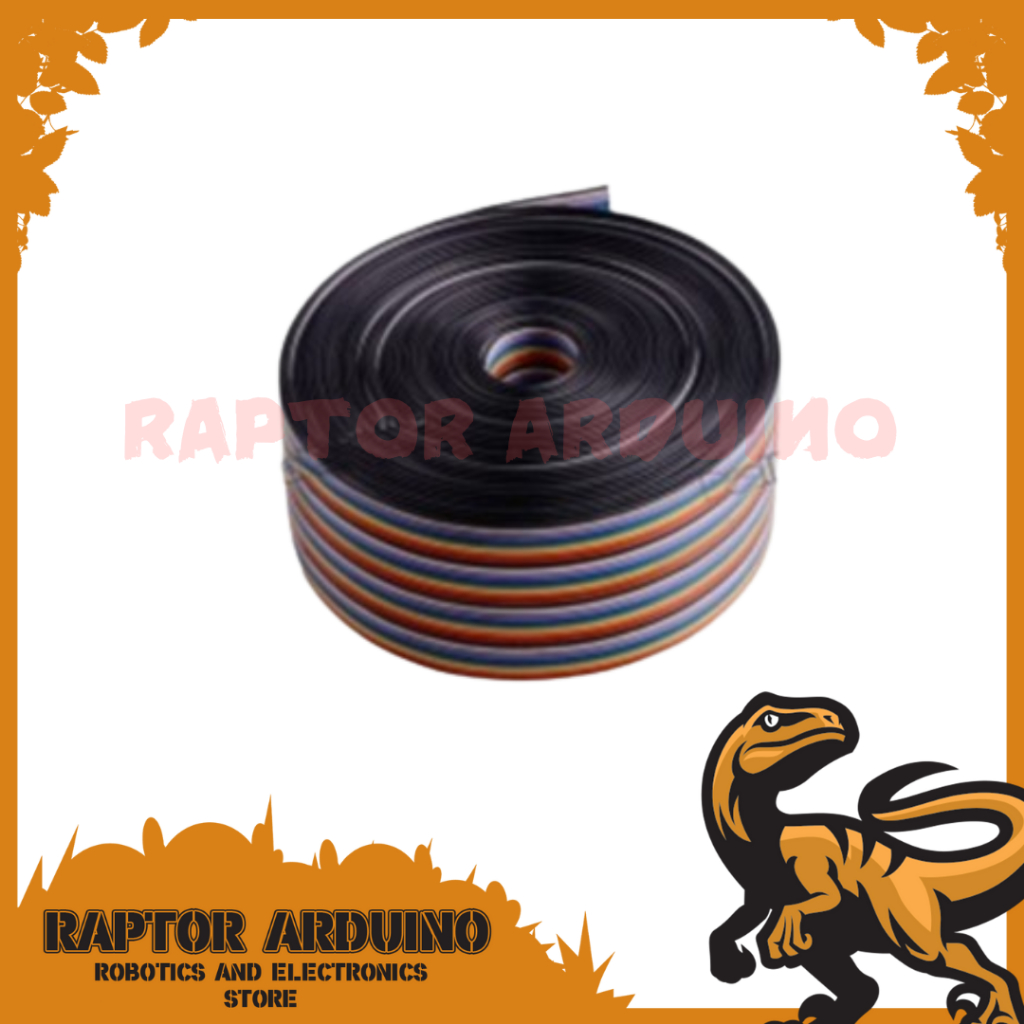 1 meter Cable Rainbow 16p Flat Kabel Pelangi Pita 16 pin 1m 1.27mm IDC