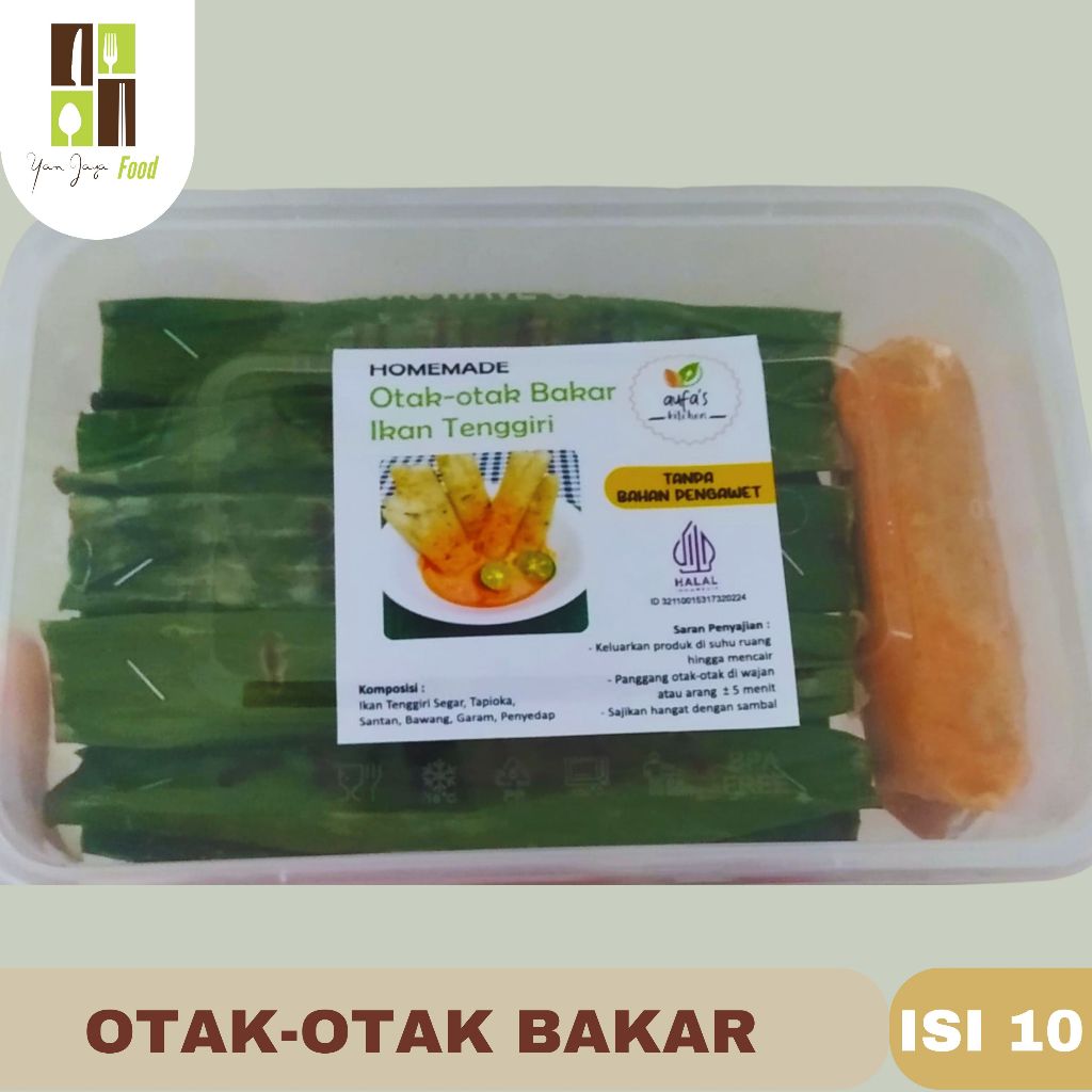 

Otak Otak Bakar Ikan Tenggiri / Ikan Panggang / Frozen / Home Made / Isi 10 PCS / Aufa's Kitchen