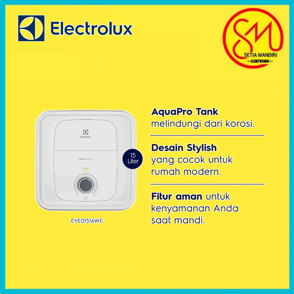 ELECTROLUX water heater listrik storage 15 lt/30 lt - GARANSI RESMI