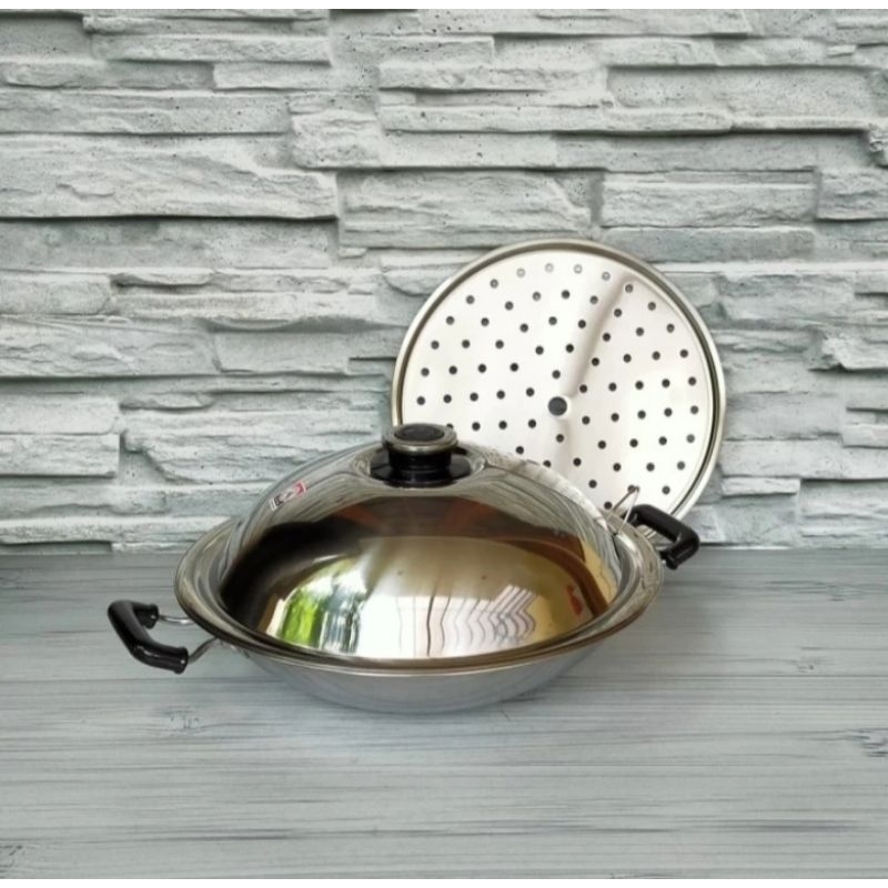 ZEBRA  WOK STEAMING PLATE STAINLESS STEEL 38CM 176201