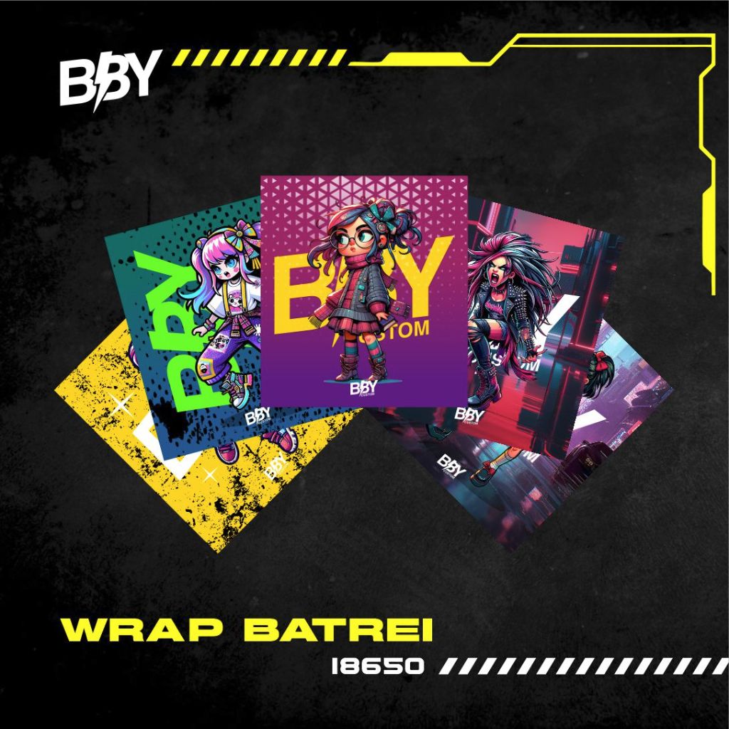 

STIKER VINYL WRAP BATREI UKURAN 18650