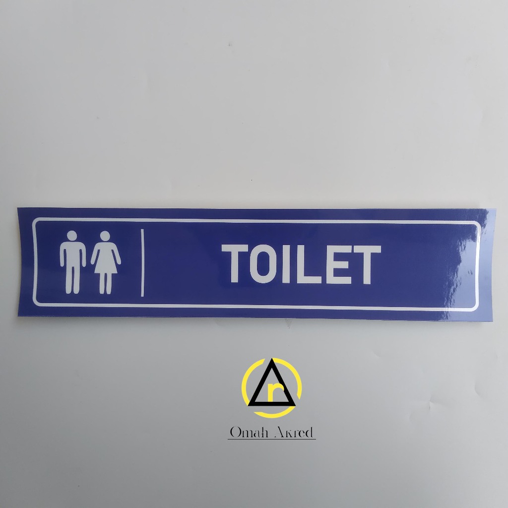 

Stiker Toilet - Stiker Kamar Mandi/WC