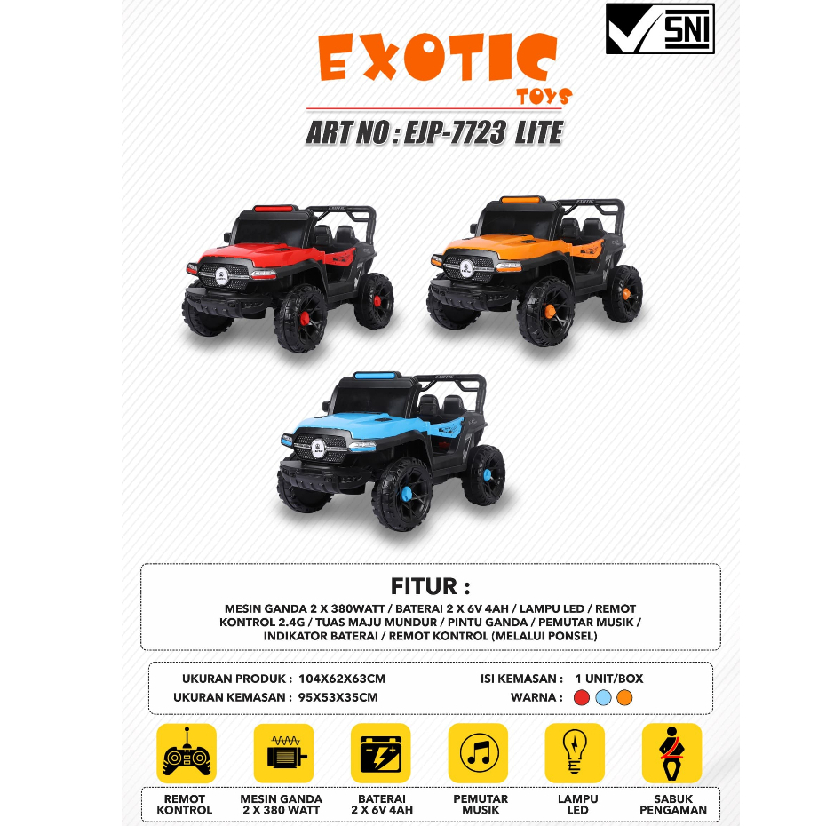 MOBIL AKI JEEP EJP-7723 MOBIL AKI REMOT