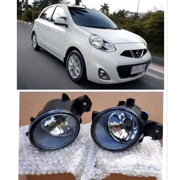 foglamp mobil Nissan march / lampu kabut foglamp march 2010 - 2019