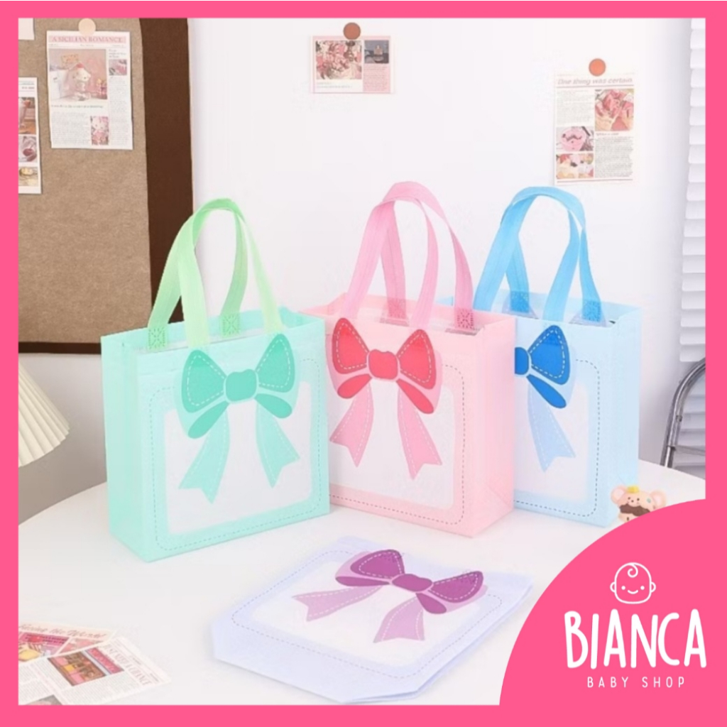 

BIANCA - Tas Souvenir Goodie Bag Ulang Tahun Ribbon Series 4 Warna