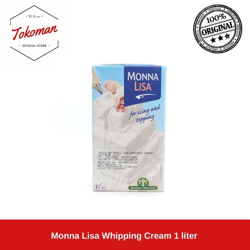 

Monnalisa Whipping Cream 1 liter / Monna Lisa Master Gourmet