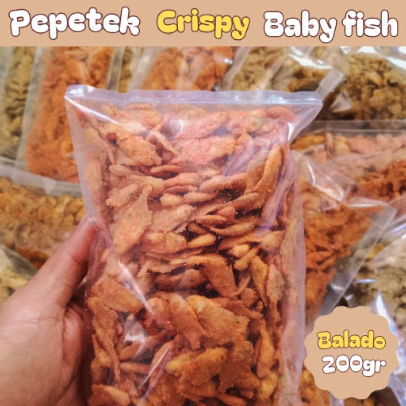 

BABY FISH GORENG IKAN PEPETEK 200GR