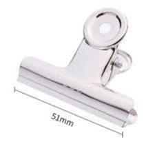 

DELI - PENJEPIT KERTAS BULLDOG / SILVER METALIK BULDOG CLIP E9523 ISI 6