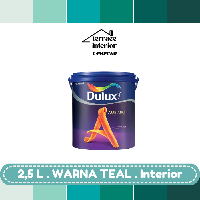 Cat Tembok Dulux Ambiance  Interior 2.5L Teal Gloss