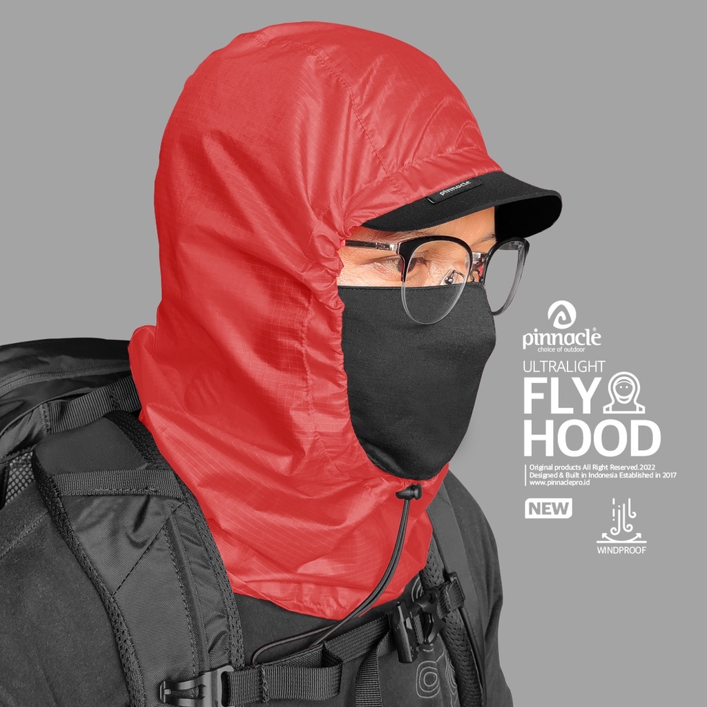 Pinnacle Pro Official Fly Hood Ripstop Nylon - Red