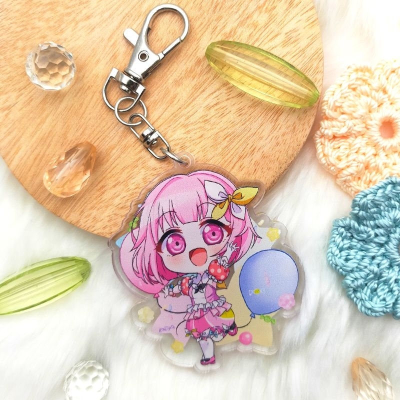 Gantungan Kunci Fanmerch Project Sekai Emu Otori Double Acrylic Transparent Original Fanart by Merch