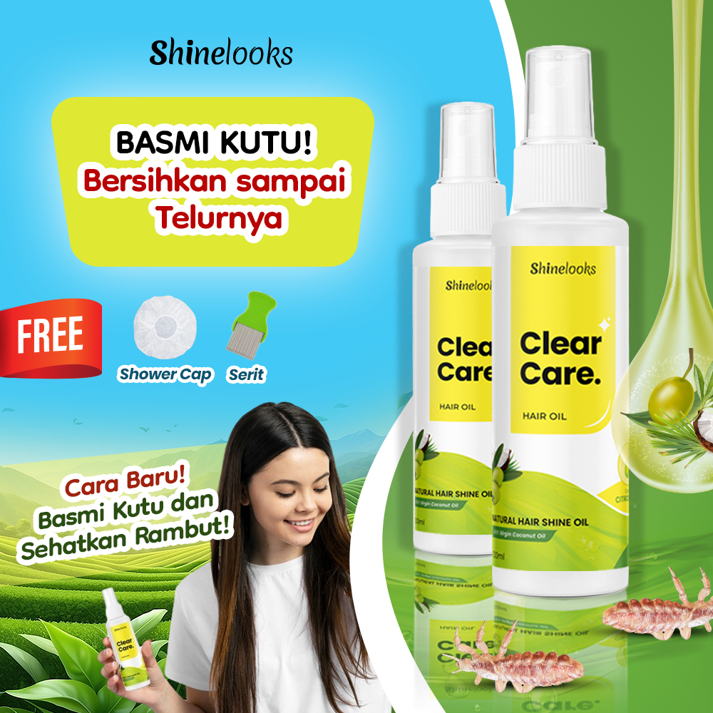 SHINELOOKS Obat Minyak Kutu Rambut Dan Telur Kutu Anak Dewasa Pembasmi kutu rambut & telurnya BPOM
