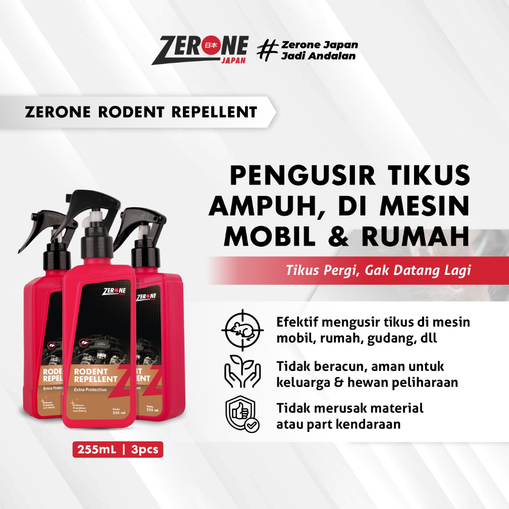 Rodent Repellent Zerone Pembasmi Tikus Ampuh Aman untuk Manusia & Hewan Peliharaan