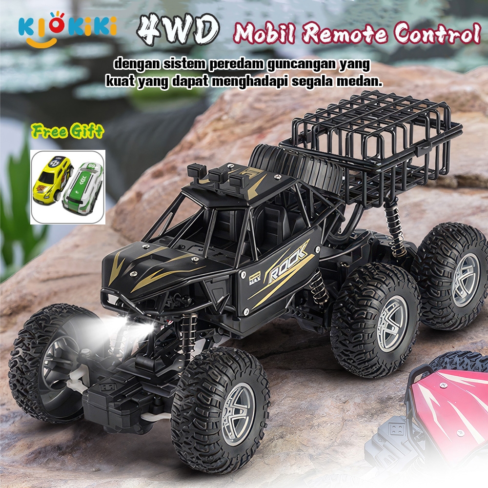 KiKiTOY 6 Roda Mobil Remote Control Besar RC Off Road Jumbo 4WD Mobil Mobilan Mainan Anak Laki Laki