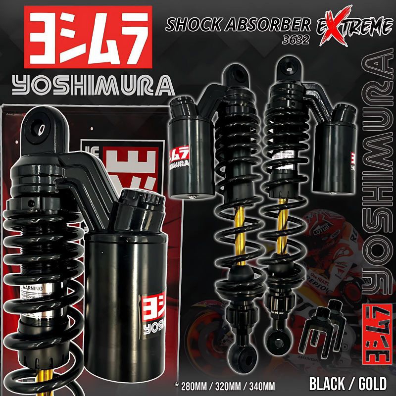 SHOCKBREAKER EXTREM SHOCK ABSORBER YOSHIMURA SHOWA 280 MM 320mm 340 mm TABUNG ATAS WP JUPITER Z VEGA