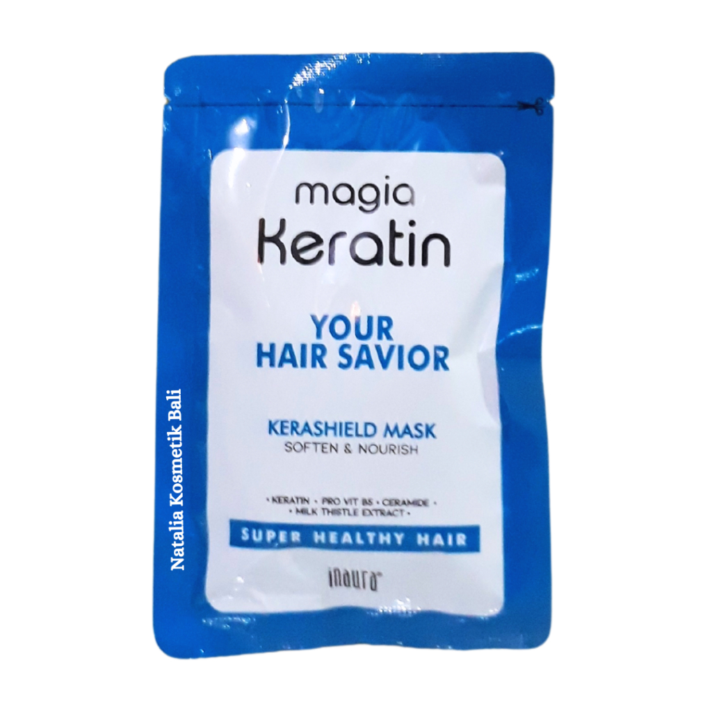 Inaura Magia Keratin Your Hair Savior - Kerashield Mask 40gr - Kemasan Saset