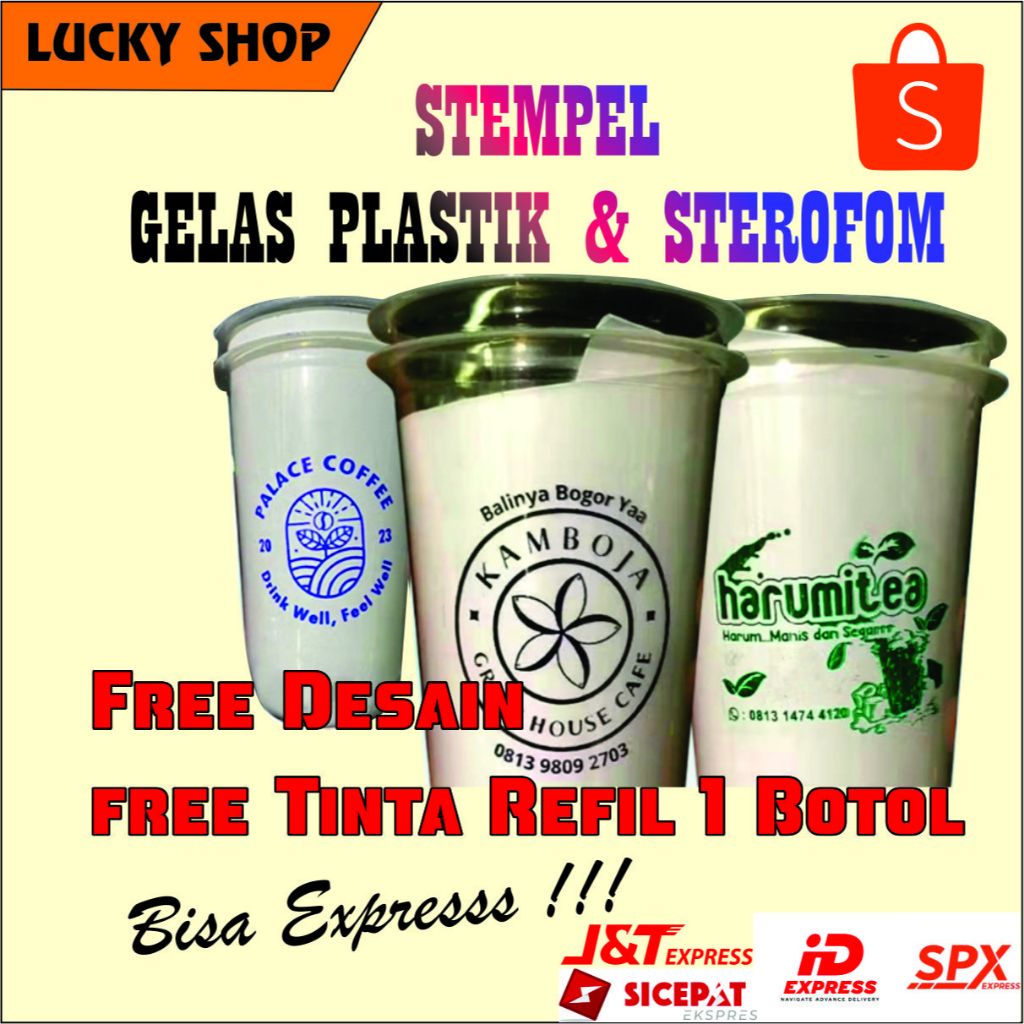 

Stempel gelas cup plastik ,Plastik kemasan, sterofom