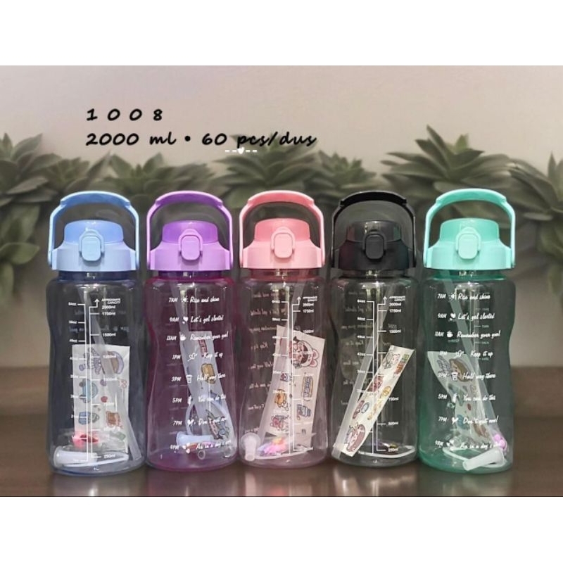 BOTOL MINUM JUMBO PORTABLE 2L Sport Water bottle 2000ml