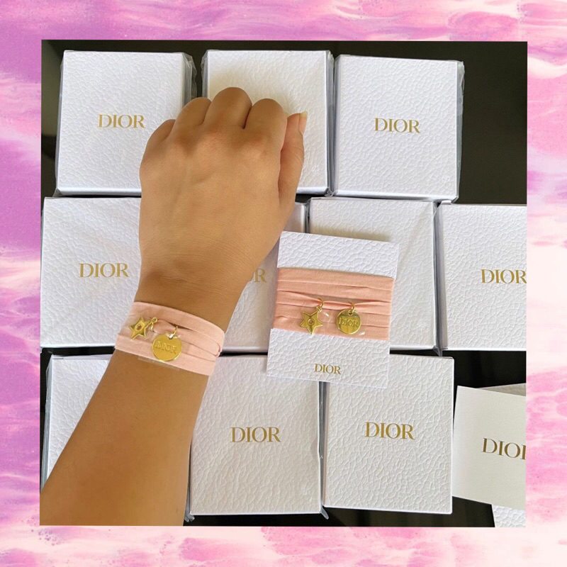 Dior Bracelet/Gelang Logo Pink Original Gift Beauty