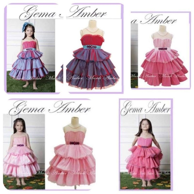 Dress Pesta Anak Gema Amber