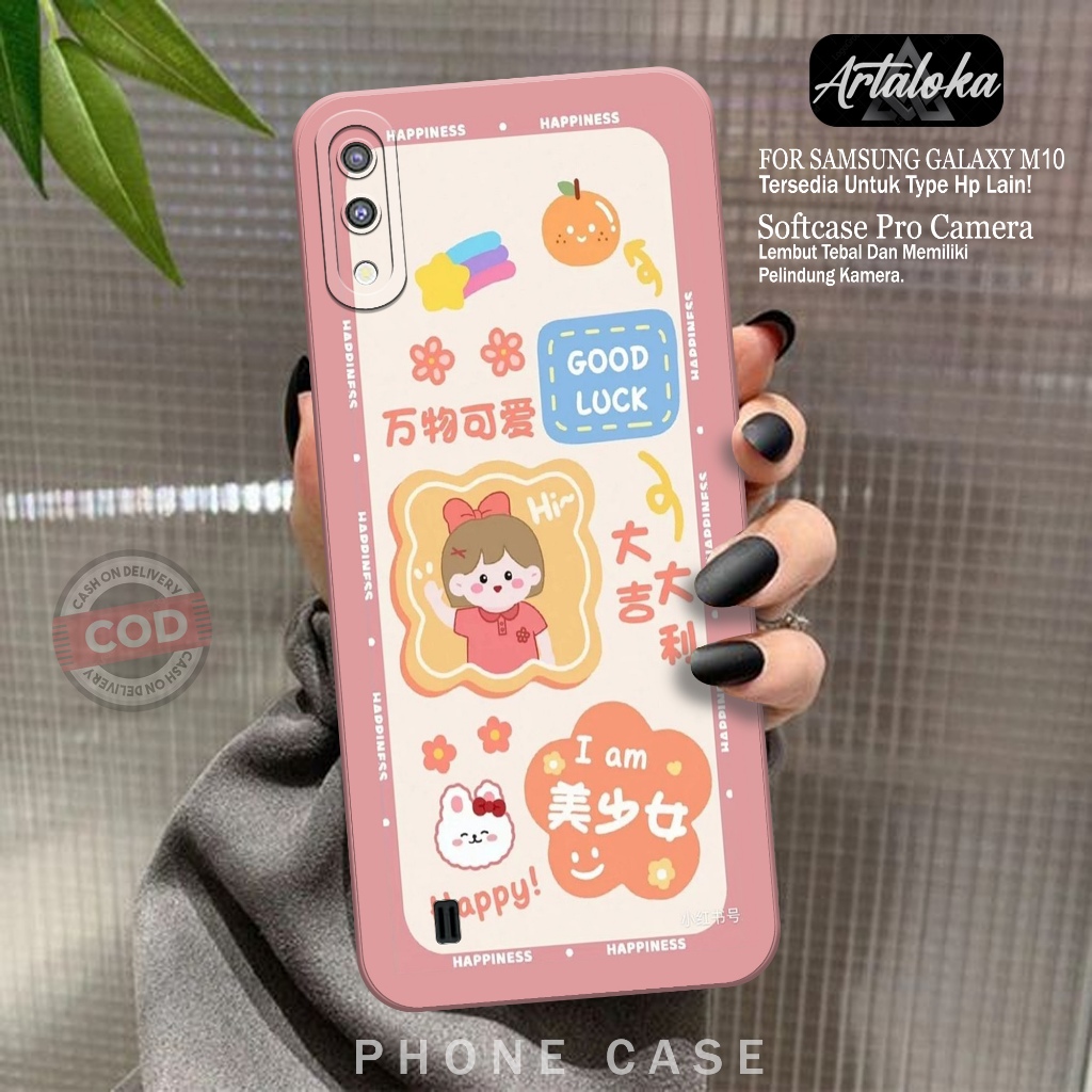 Softcase Hp Samsung Galaxy M10 Fashion Case Kartun Case Samsung Galaxy M10 Silikon TPU Pro Camera Ca