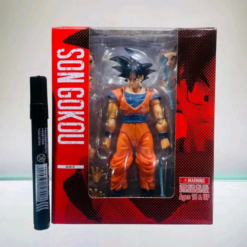 mainan action figure shf son gokou 1 I dragonball shfiguarts recast bandai dragon ball super tinggi 