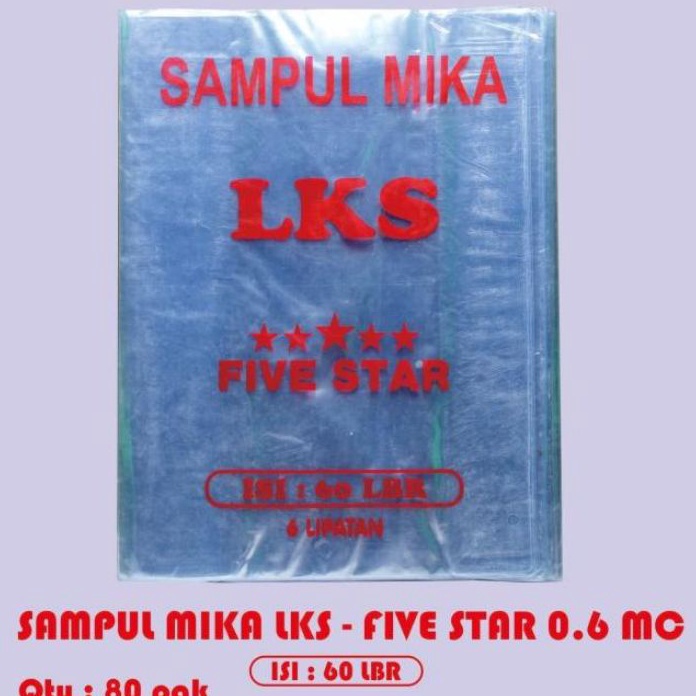 

MAKSIMAL Sampul bukuSampul plastik mika LKS 1pak6lbr