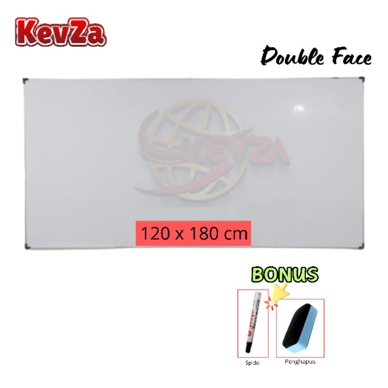 

Papan Tulis Whiteboard Gantung Double Face 120 × 180 cm