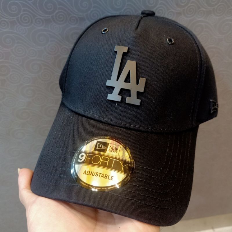 Topi LA Black logo besi Topi Baseball Premium Quality
