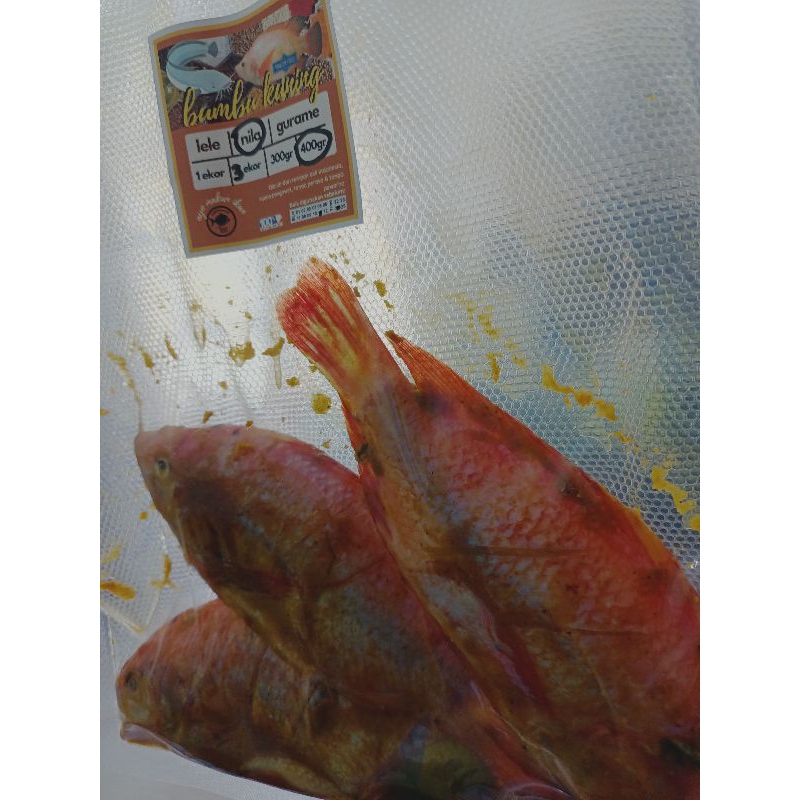 

Ikan Nila Bumbu Kuning, Frozen food Tinggal Goreng! 3 ekor/pack