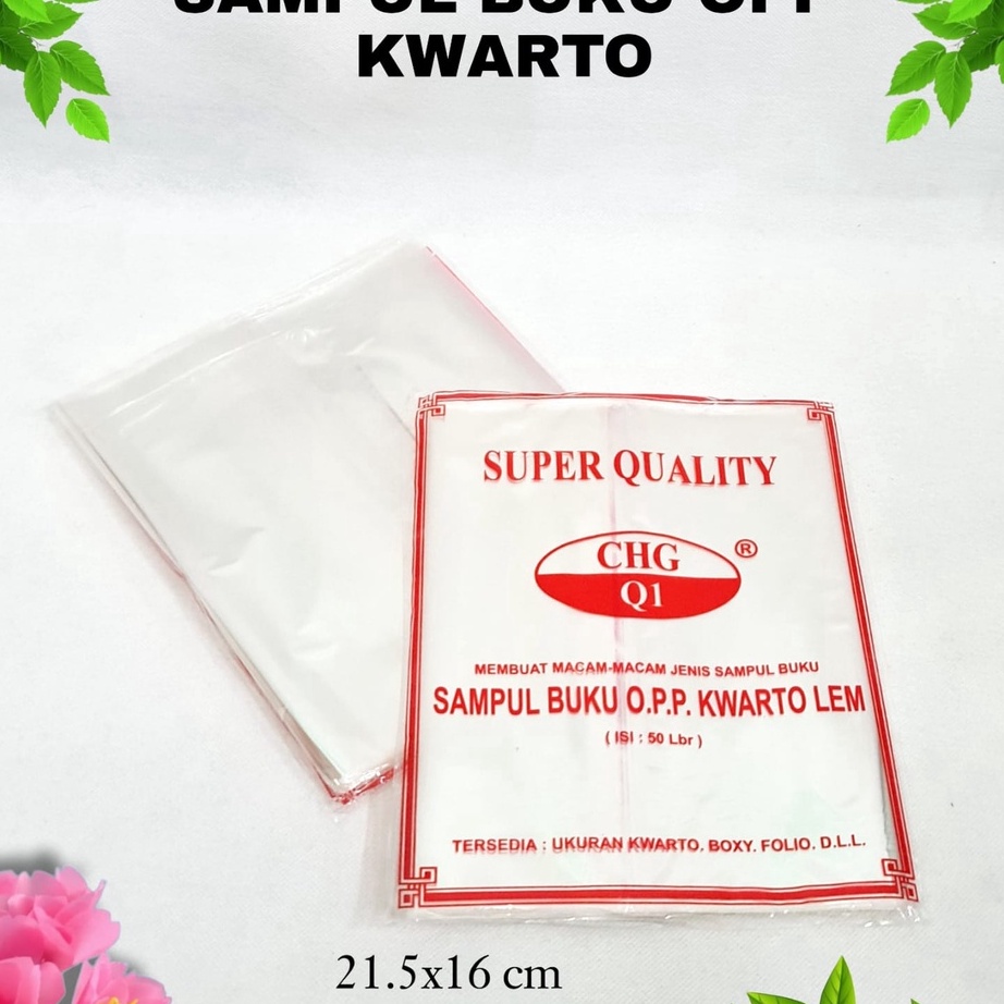 

HARGA BERSAHABAT SOS Sampul Buku OPP KwartoKecil Lem5lb Sampul Buku