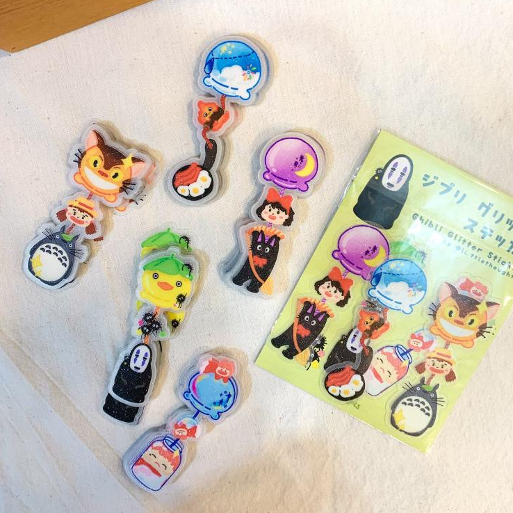 

Ghibli Wind Chimes Sticker | Transparent Glitter
